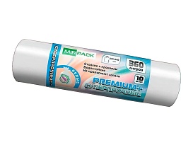 Мешки для мусора 360 л, белые, в рулоне 10 шт., ПВД 65 мкм, 1400х1000 мм, PREMIUM+, 3601015302 в Стерлитамаке