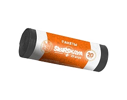 Мешки для мусора 20 л, черные, в рулоне 25 шт., ПНД, 6 мкм, 420х450 мм, SIBIRSKAYA, 101-001 S в Стерлитамаке