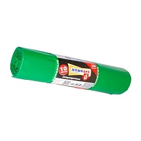 Мешки для мусора 300 л, зеленые, в рулоне 10 шт., ПВД 65 мкм, 1400х1000 мм, МЕШКОFF, 4922 в Стерлитамаке